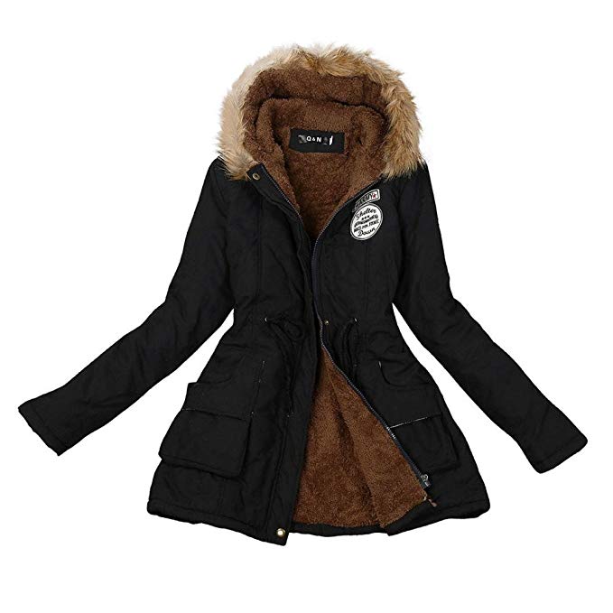 Winter Women Warm Coat ,Vanvler Ladies Slim Hooded Jacket Parka Outwear Coats